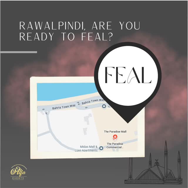 Find our exclusive FEAL kiosk at the upcoming Rawalpindi Event!
Be the first to discover our newest long-lasting impressions, premium unisex scents, and signature blends crafted for Pakistani taste.

#FEAL
#FEALFragrances
#FEALPakistan
#ScentOfLuxury
#SmellTheLuxury
#ImpressionThatLasts
#Rawalpindi
#RawalpindiEvents
#RWP
#PakistaniFragrances
#FragranceLovers
#PerfumeCommunity
#alfaevents